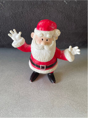 Jolly SANTA CLAUS Plastic PVC Figure Misfit Toys Rudolph PLAYING MANTIS 2000 #3